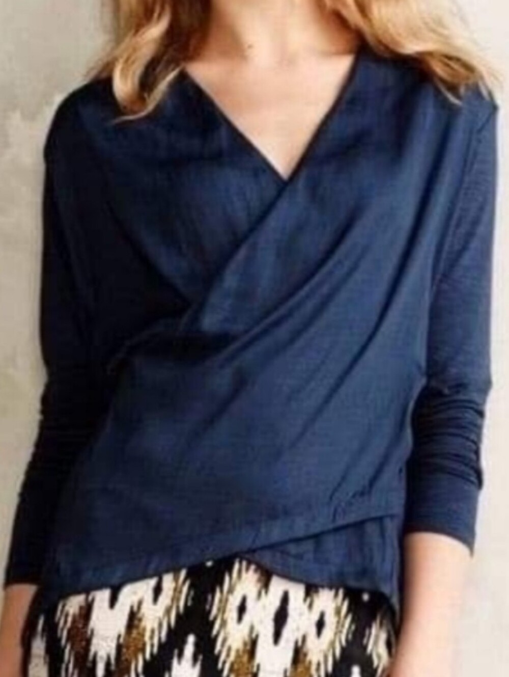 Anthropologie Bundle Tops 6 Long Sleeve S Pattern Silk Embroidered - Picture 12 of 14